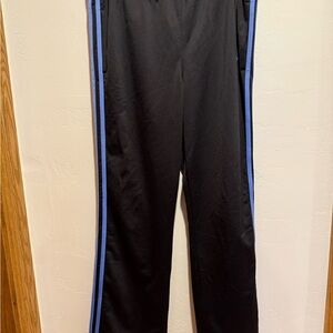 Adidas Black Pants with Blue Accents